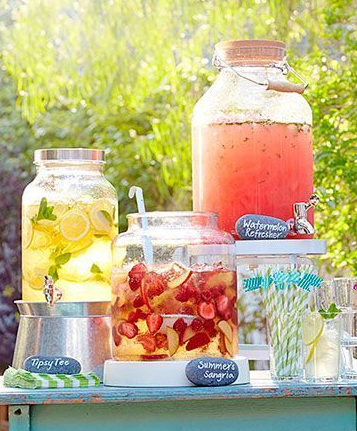 blog summer drink display